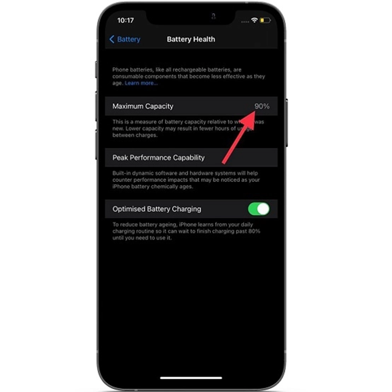 Kiểm tra tình trạng pin / Thay pin nếu cần iOS 14