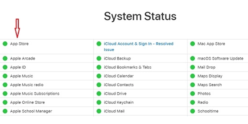 Không thể kết nối với App Store iOS 14