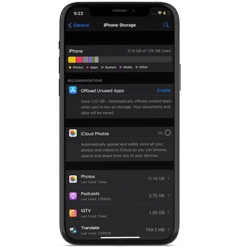 Cập nhật phần mềm không thành công trên iOS 14