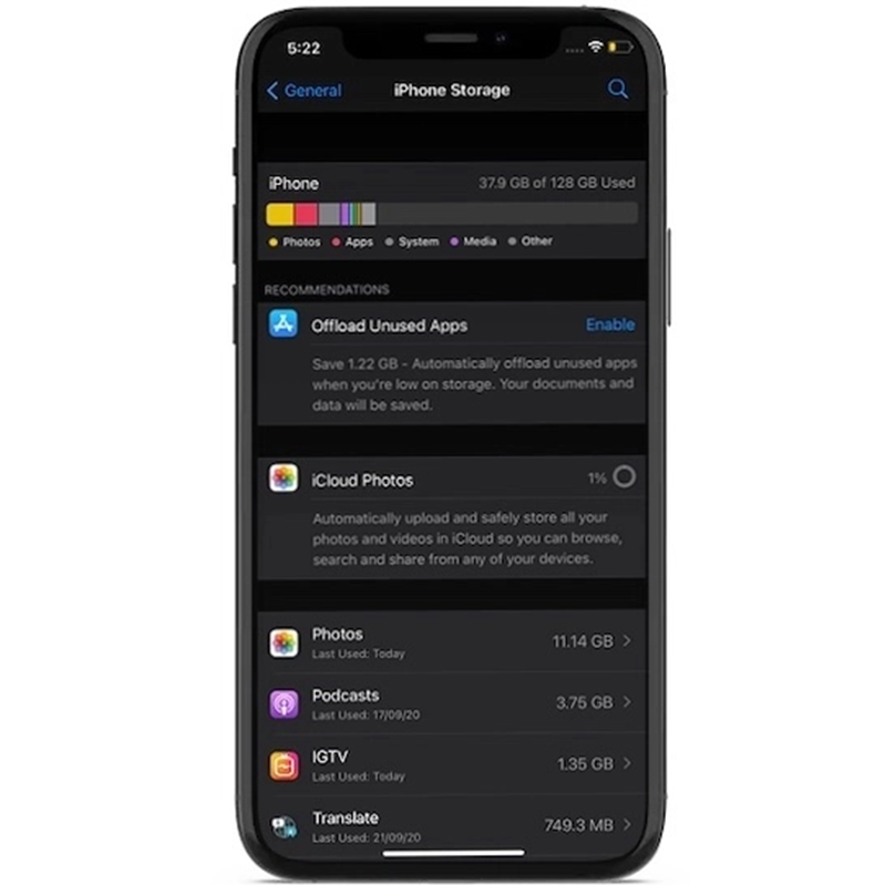 Hiệu suất chậm chạp iOS 14