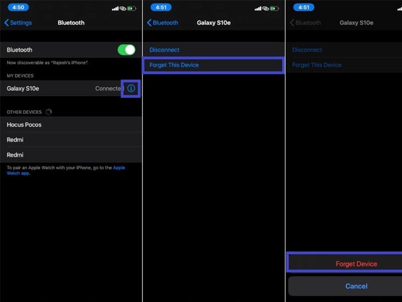 Bluetooth không hoạt động  iOS 14