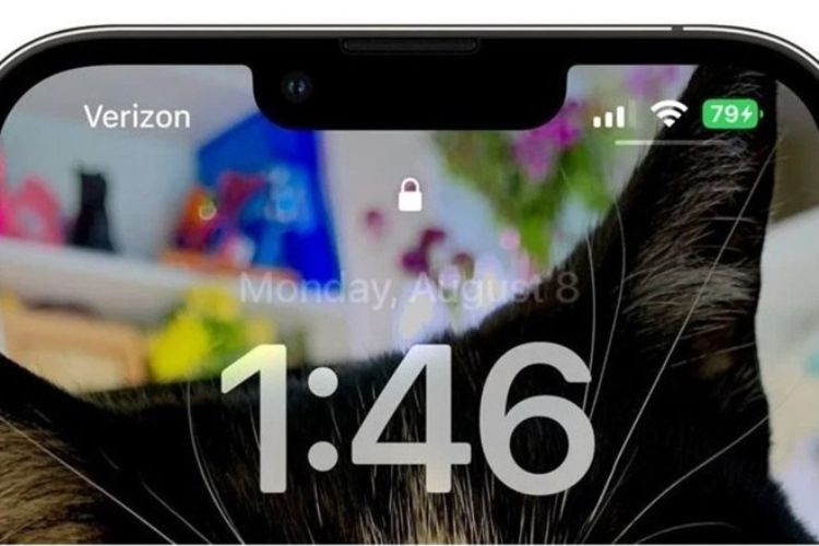 iOS 16.1 beta 4 Hiển thị phần trăm pin trên thanh trạng thái