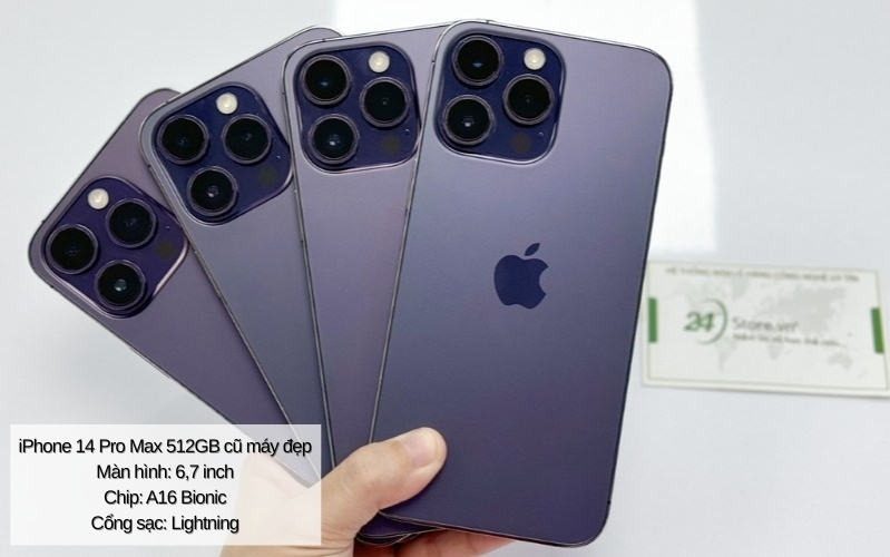 iphone 14 pro max 512gb cũ nguyên zin giá rẻ