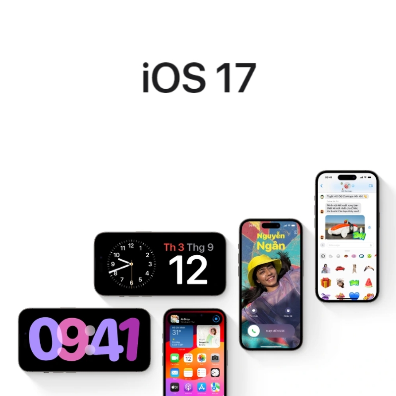 iPhone 15 Plus 128GB hệ điều hành ios 17