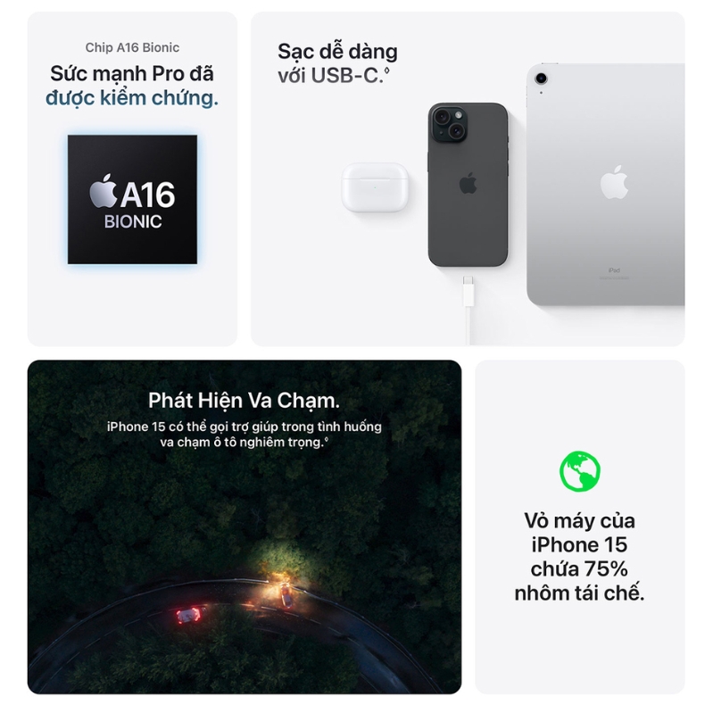 iPhone 15 Plus 256GB chính hãng, giá rẻ, hiệu năng