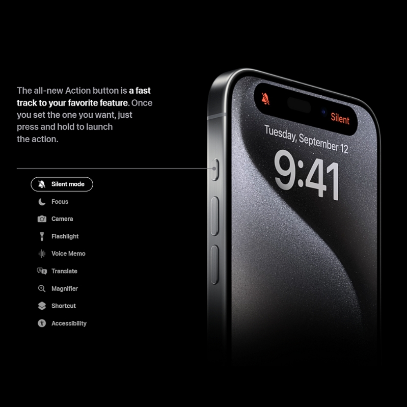 iPhone 15 Pro 128GB chính hãng VN/A action button