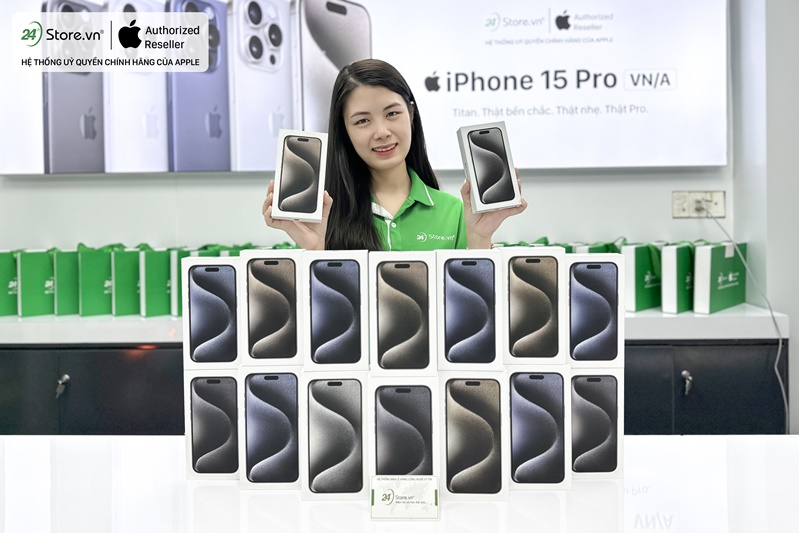 Mua iPhone 15 Pro Max 256GB chính hãng, giá tốt nhất tại 24hStore