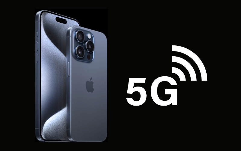 điện thoại iPhone 15 Pro Max 256 GB chính hãng VN/A về kết nối 5G