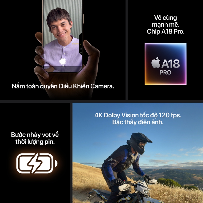 iPhone 16 Pro 1TB chính hãng VN/A về hiệu năng