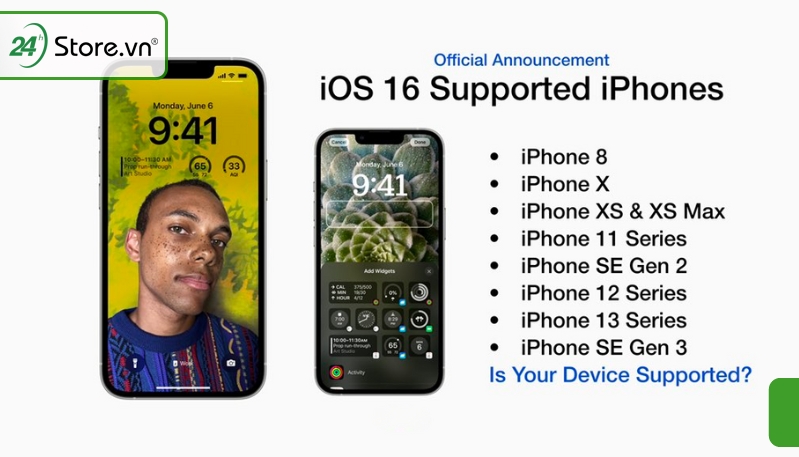  iOS 16 hỗ trợ máy nào