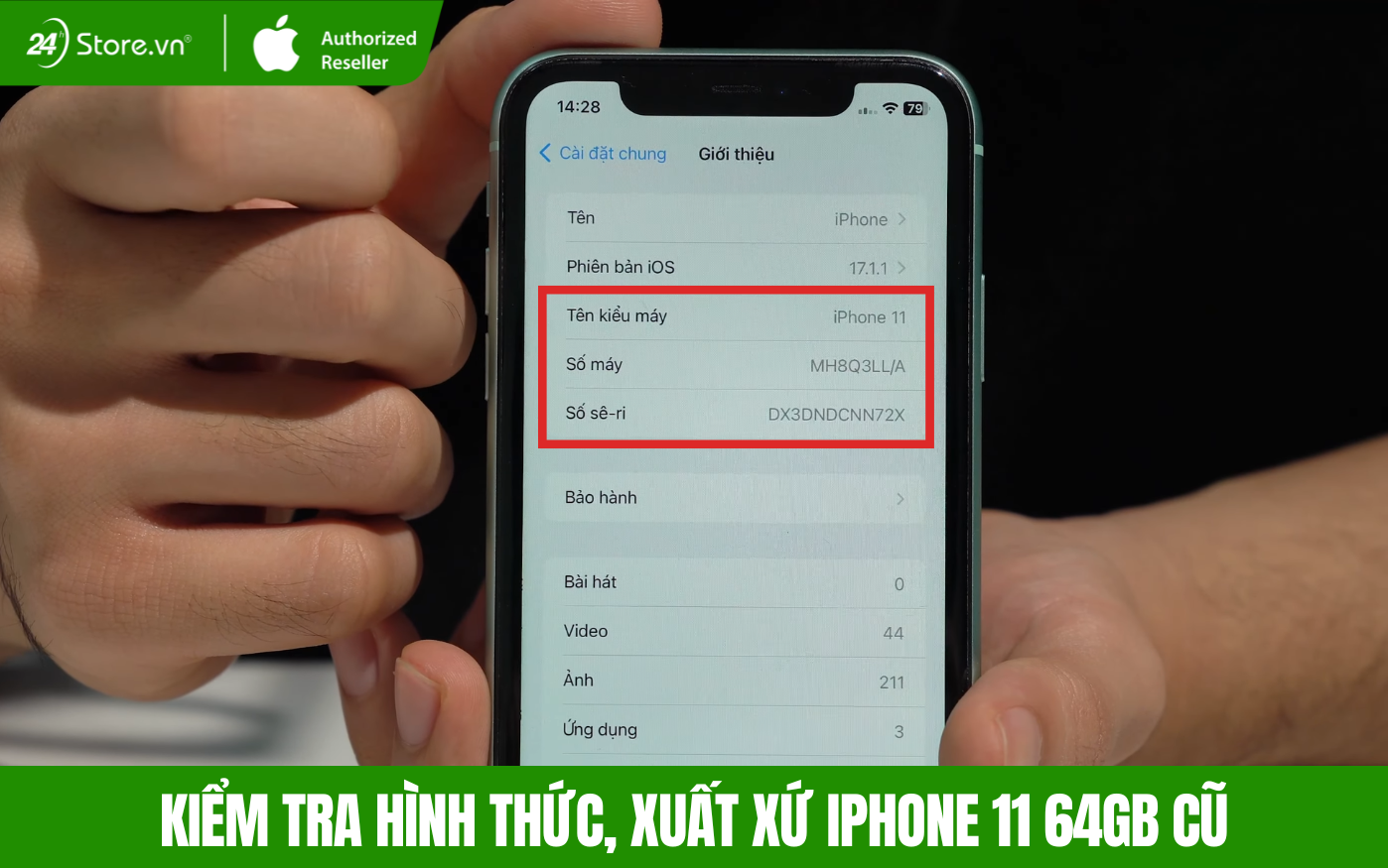 kiểm tra iphone 11 64gb cũ