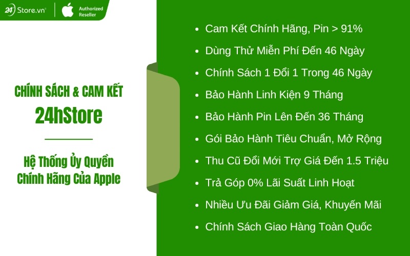 chính sách khi mua iphone 11 pro max 256gb cũ tại 24hstore