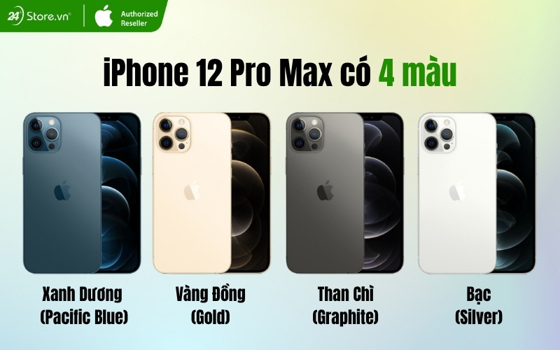 iphone 12 pro max có mấy màu