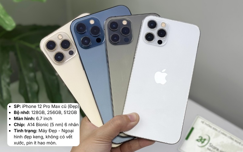 iphone 12 pro max cũ máy đẹp