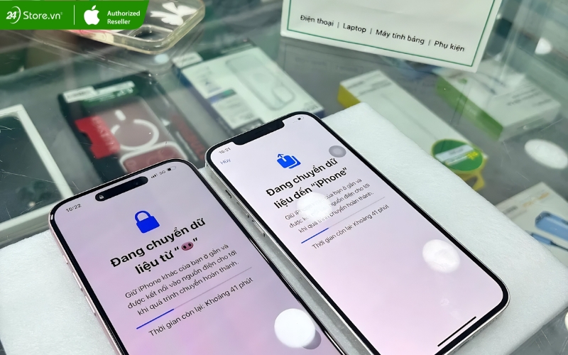 24hStore hỗ trợ khách hàng chuyển dữ liệu từ iPhone cũ sang iPhone mới