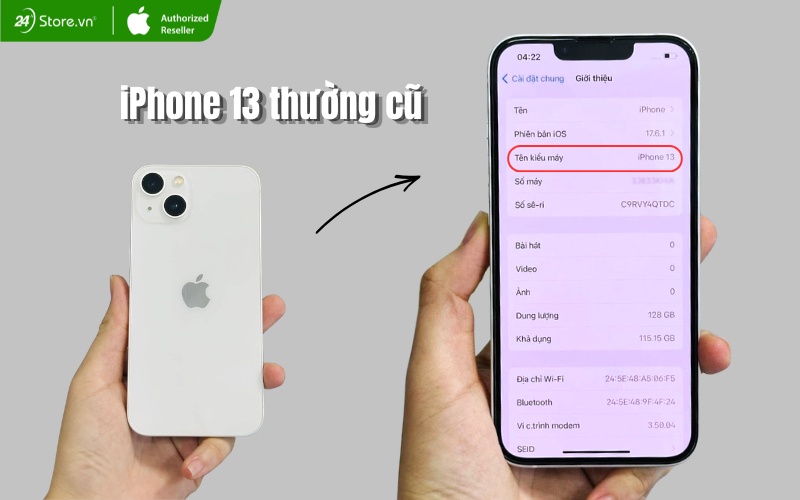 iphone 13 thường cũ