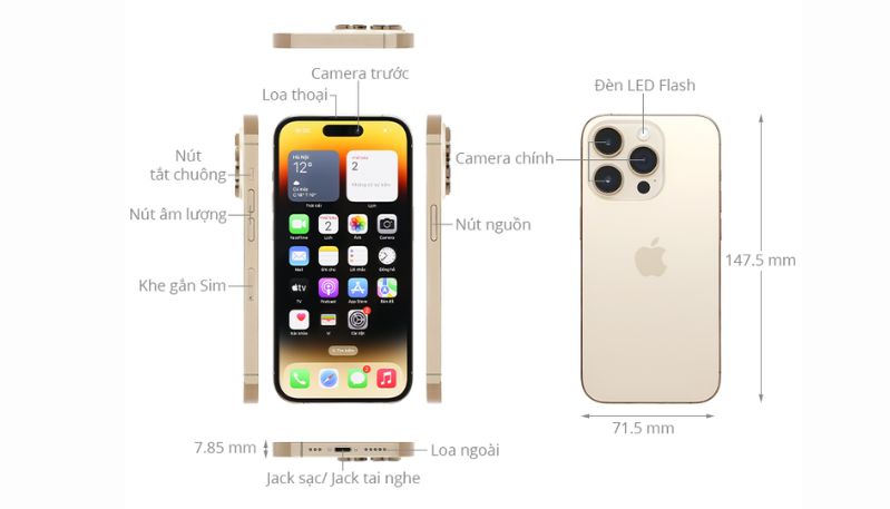 Thiết kế iPhone 14 pro 1TB tinh tế và sang trọng Thiết kế iPhone 14 pro 1TB tinh tế và sang trọng