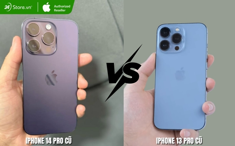 so sánh iphone 14 pro cũ và iphone 13 pro cũ