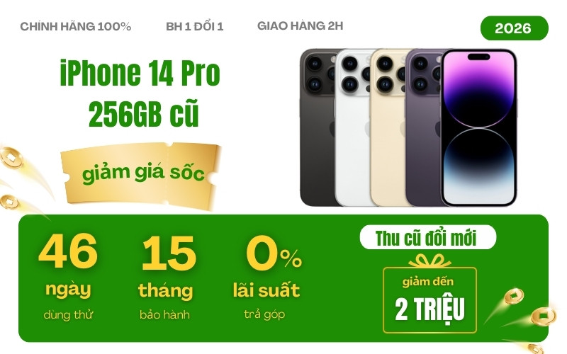 giá iphone 14 pro 256gb cũ