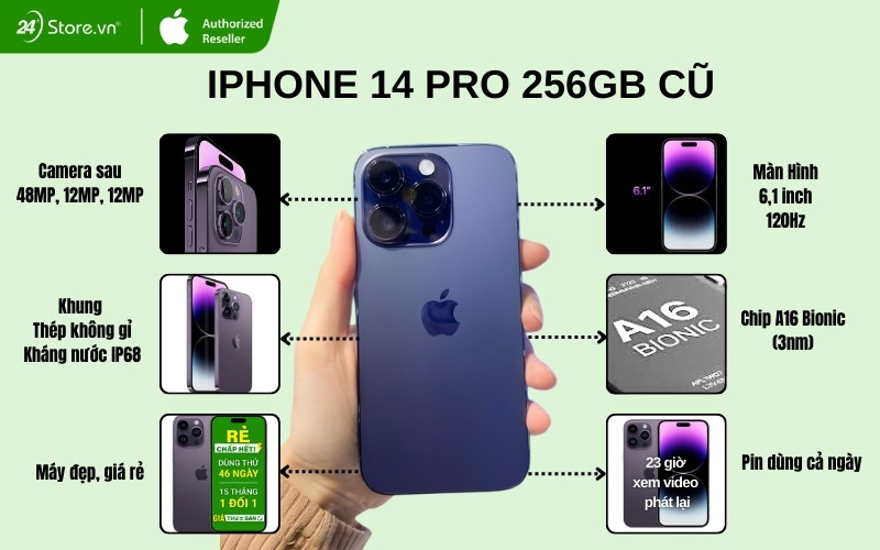 iphone 14 pro cũ 256gb