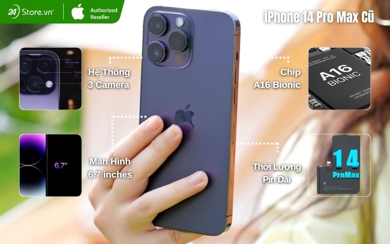 review iphone 14 pro max cũ