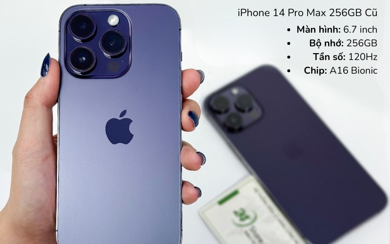 thông số iphone 14 pro max 256gb cũ