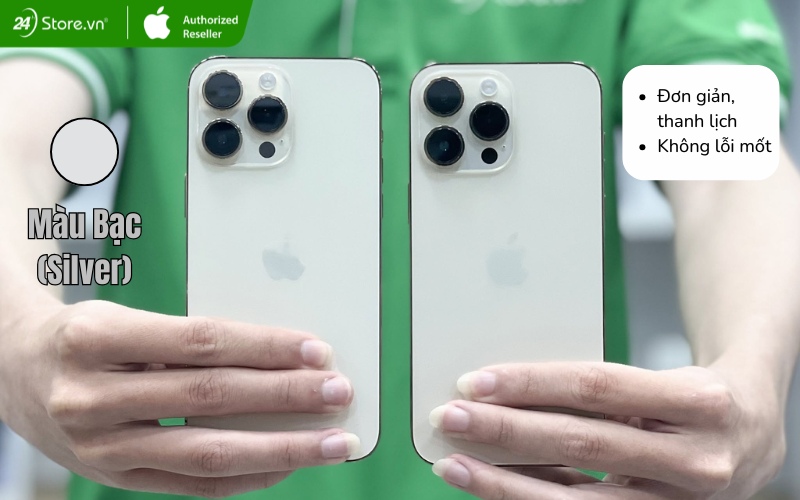 iphone 14 pro max màu bạc