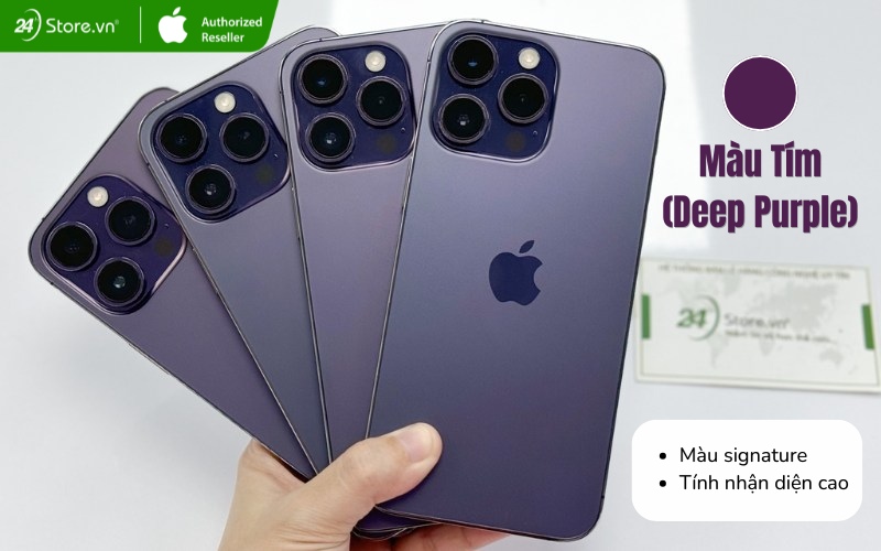 iphone 14 pro max màu tím đậm