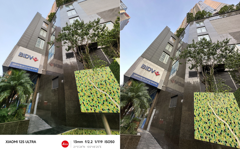 iPhone 14 Pro Max vs. Xiaomi 12S Ultra về góc siêu rộng 