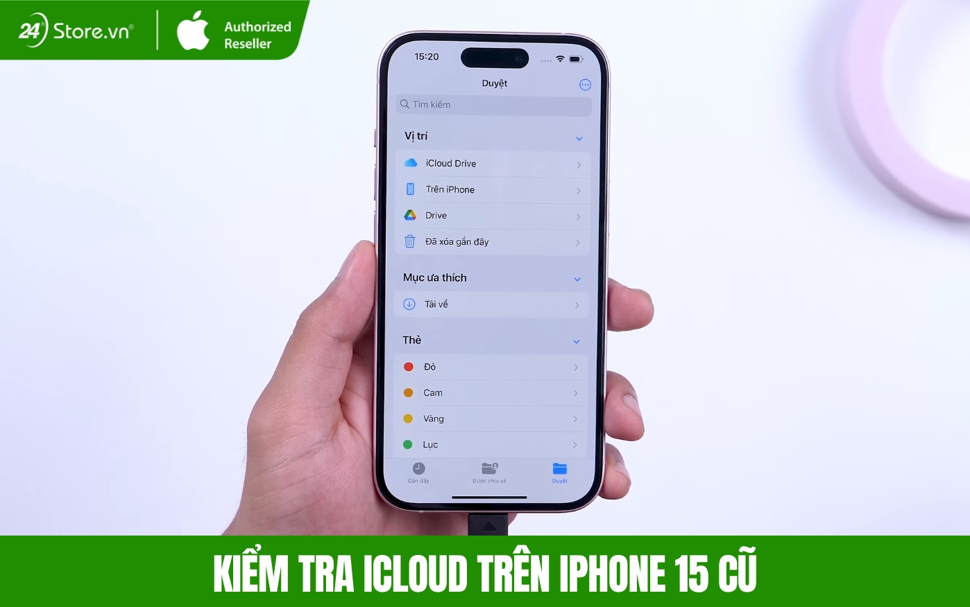 review iphone 15 cũ đẹp