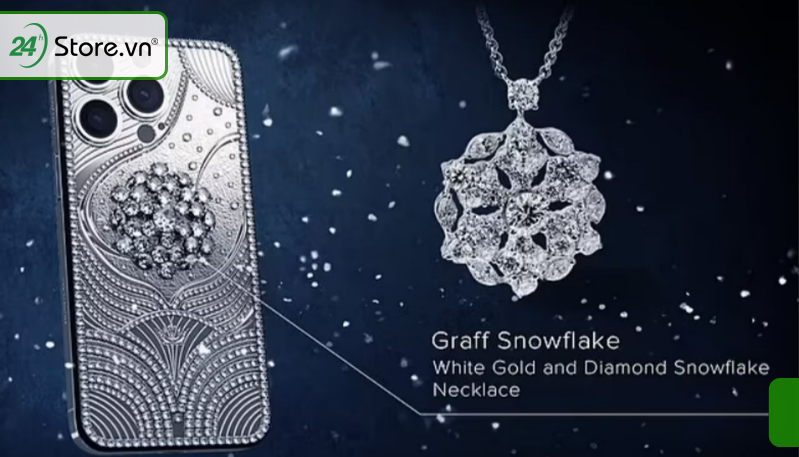 Điện thoại đắt nhất thế giới iPhone 15 Diamond Snowflake