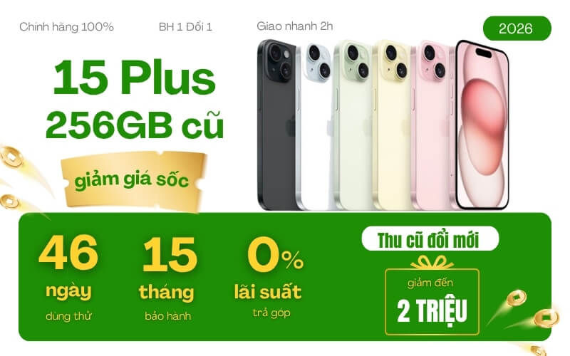 mua iphone 15 plus 256gb cũ