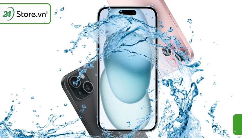 Giải đáp iPhone 15 Plus có khả năng chống nước kháng nước không