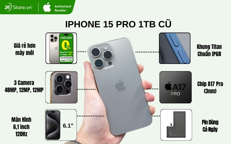 iphone 15 pro 1tb cũ