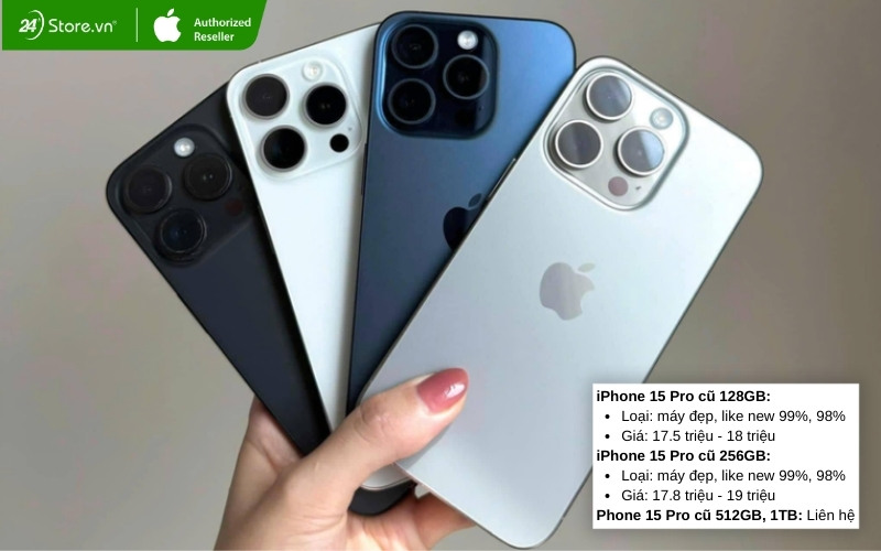 giá iphone 15 pro cũ