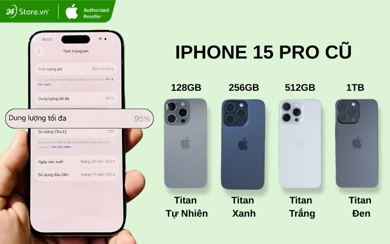 iphone 15 pro cũ bao nhiêu tiền