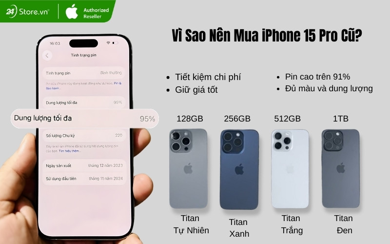 có nên mua iphone 15 pro cũ