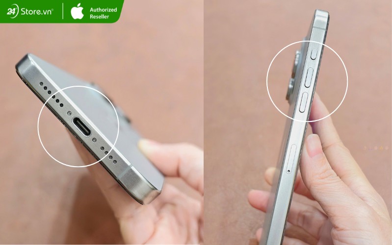cổng sạc iphone 15 pro max cũ