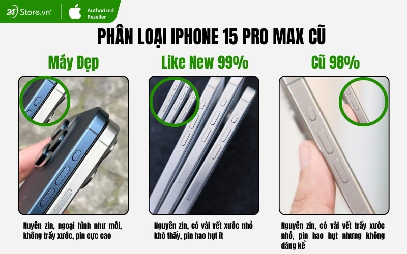 iphone 15 pro max 256gb cũ