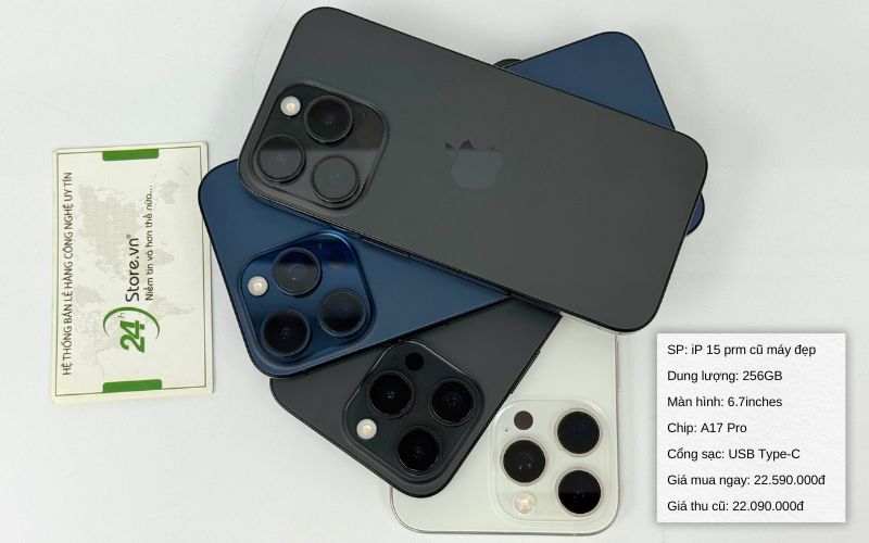 iphone 15 pro max cũ máy đẹp