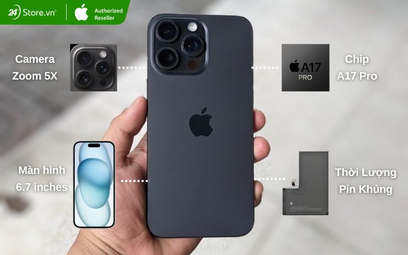 đánh giá iphone 15 pro max cũ