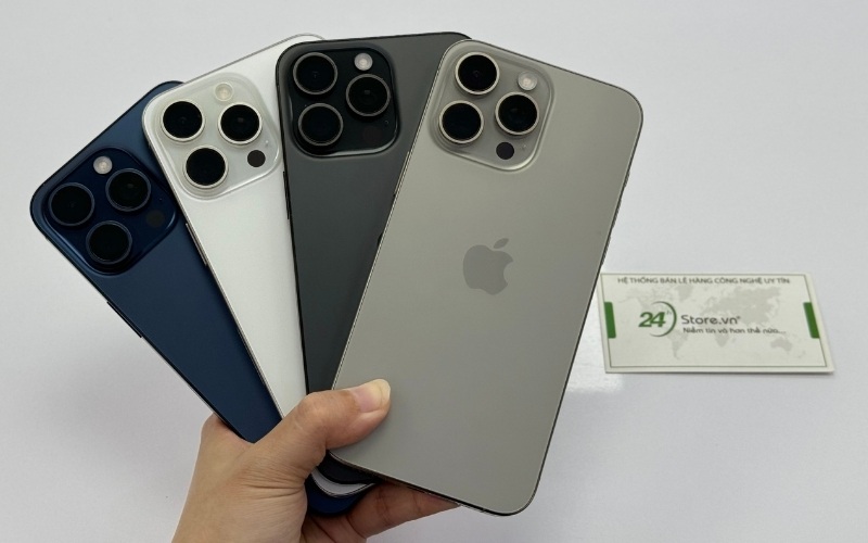 iphone 15 pro max có 4 màu titan