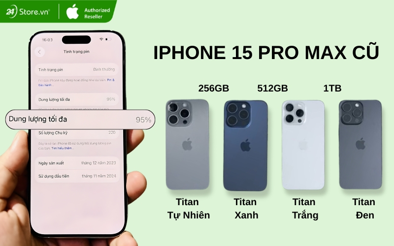 iphone 15 pro max cũ bao nhiêu tiền