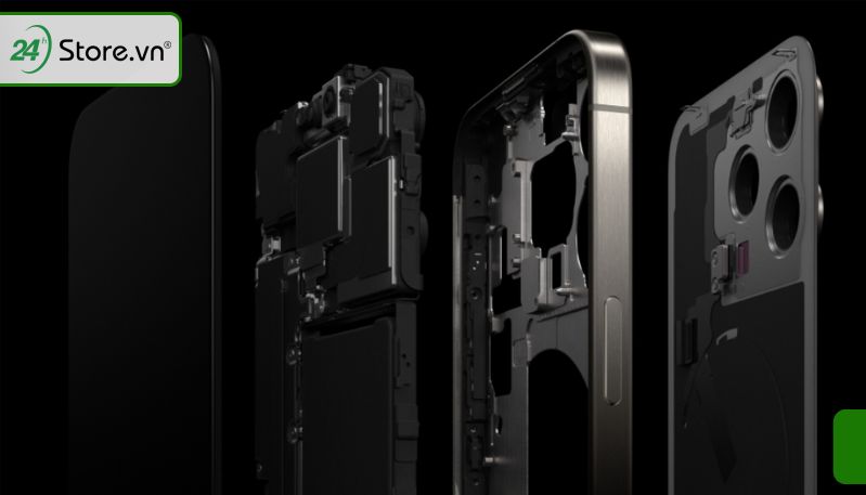 Mặt lưng dễ dàng tháo lắp