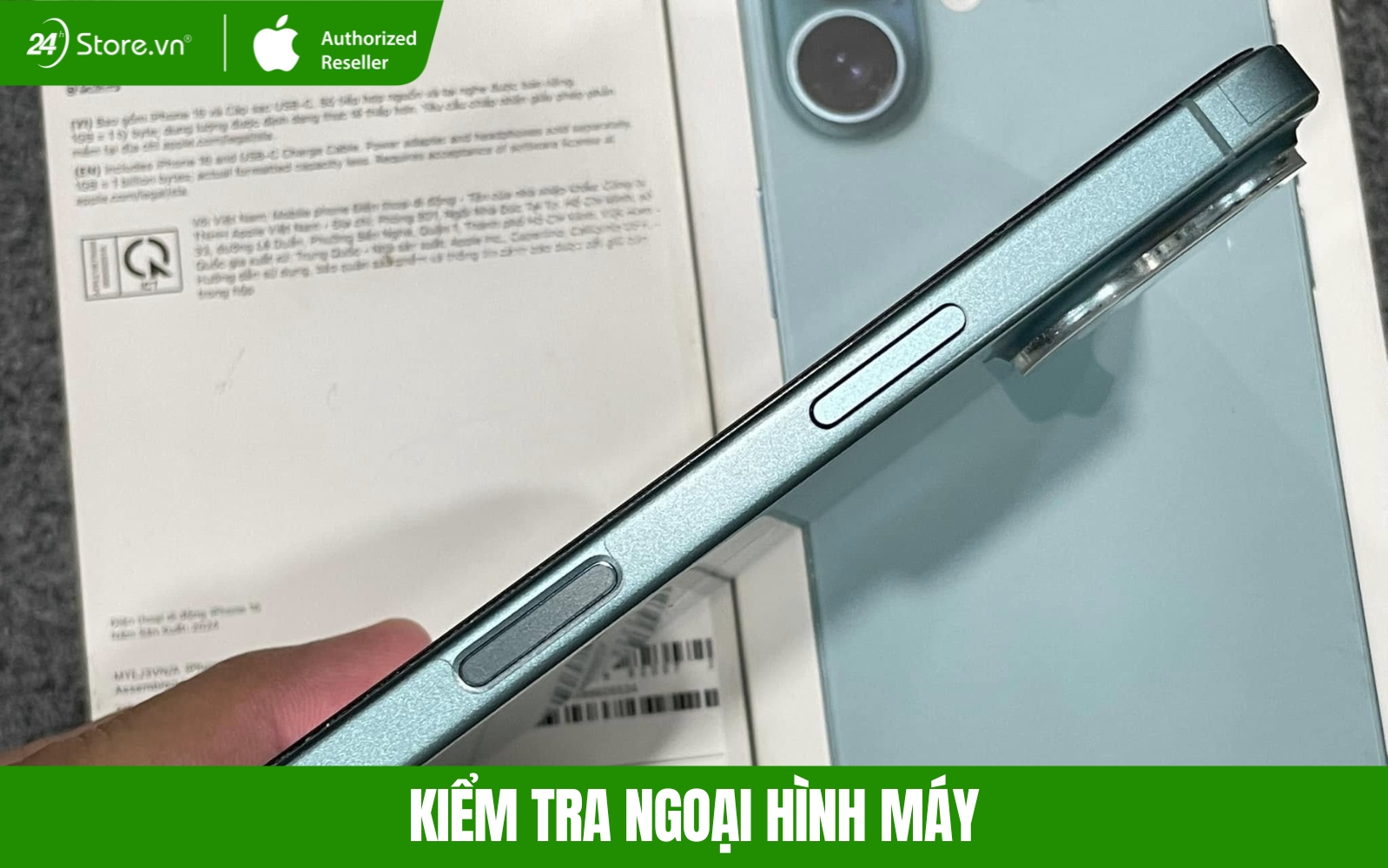 cách kiểm tra ngoại hình iphone 16 128GB cũ giá rẻ