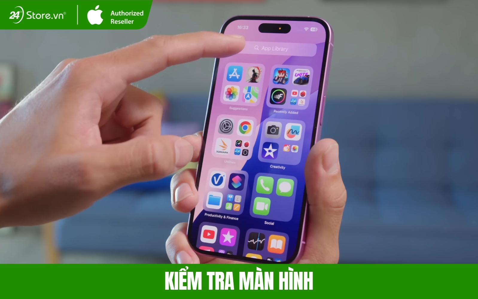 cách kiểm tra màn hình 16 128gb cũ