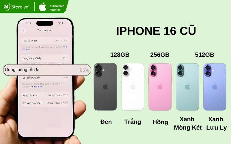 iphone 16 cũ bao nhiêu tiền