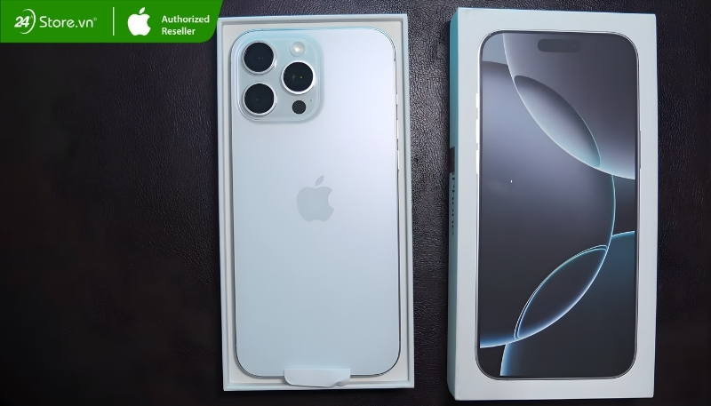 iPhone 16 Pro Max màu Titan Trắng