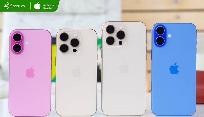 màu iPhone 16 Series chính hãng