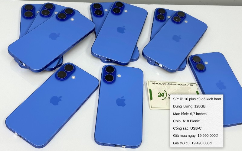 iphone 16 plus cũ máy kích hoạt